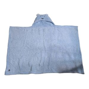 Blue Hooded Baby Blanket
